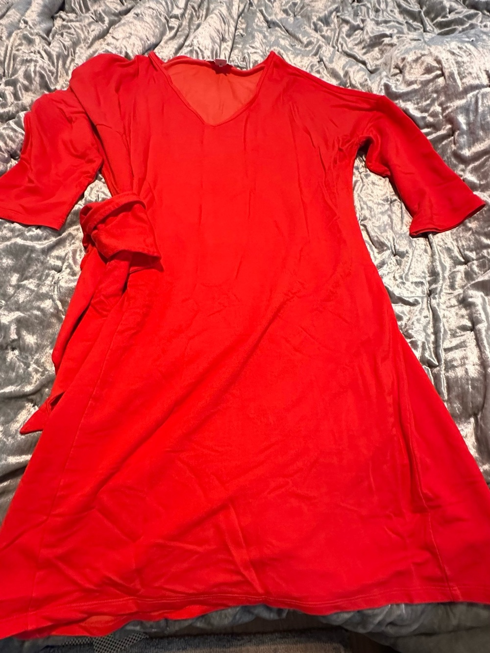 Tommy Bahama Red V‑Neck Midi Dress